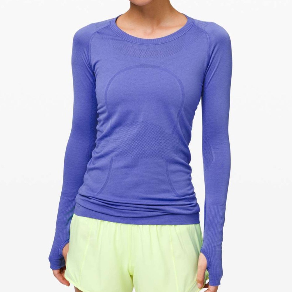 lululemon Swiftly Tech Long Sleeve Crew in Violet Viola